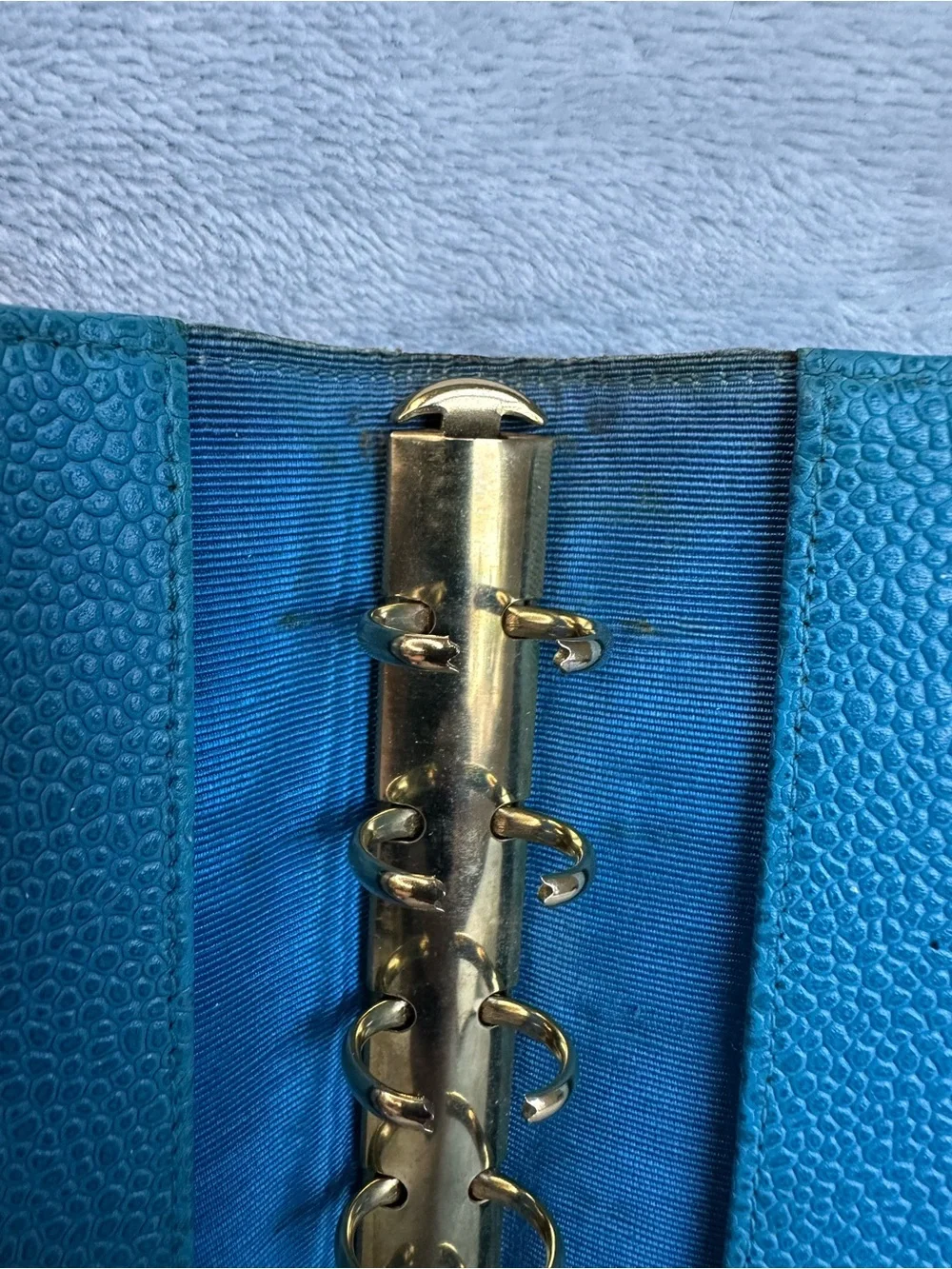 💙 CHANEL Vintage Blue Caviar Leather Agenda Planner Cover CC Logo 💙 - Picture 13 of 14